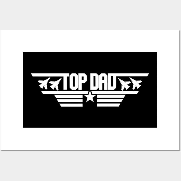 Top Dad Top Gun Logo Wall Art by Angel arts